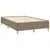 Produktbild 6 för Ramsäng med madrass & LED taupe 120x190 cm tyg
