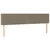 Produktbild 9 för Ramsäng med madrass & LED taupe 120x190 cm tyg
