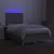 Produktbild 4 för Ramsäng med madrass & LED ljusgrå 120x190 cm tyg