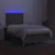 Produktbild 4 för Ramsäng med madrass & LED taupe 120x190 cm tyg