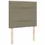 Produktbild 9 för Ramsäng med madrass & LED taupe 120x190 cm tyg