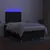 Produktbild 4 för Ramsäng med madrass & LED svart 120x190 cm tyg