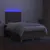 Produktbild 4 för Ramsäng med madrass & LED taupe 120x190 cm tyg