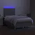 Produktbild 4 för Ramsäng med madrass & LED ljusgrå 120x190 cm tyg