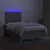 Produktbild 4 för Ramsäng med madrass & LED ljusgrå 120x190 cm tyg