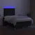 Produktbild 4 för Ramsäng med madrass & LED svart 120x190 cm tyg