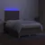 Produktbild 4 för Ramsäng med madrass & LED taupe 120x190 cm tyg