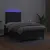 Produktbild 4 för Ramsäng med madrass & LED svart 120x190 cm konstläder