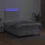 Produktbild 4 för Ramsäng med madrass & LED vit 120x190 cm konstläder