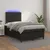 Produktbild 5 för Ramsäng med madrass & LED svart 120x190 cm konstläder
