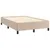 Produktbild 6 för Ramsäng med madrass & LED cappuccino 120x190 cm konstläder