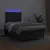 Produktbild 4 för Ramsäng med madrass & LED svart 120x190 cm konstläder