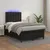 Produktbild 5 för Ramsäng med madrass & LED svart 120x190 cm konstläder