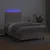 Produktbild 4 för Ramsäng med madrass & LED cappuccino 120x190 cm konstläder