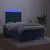 Produktbild 4 för Ramsäng med madrass & LED mörkblå 120x190 cm sammet