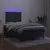 Produktbild 4 för Ramsäng med madrass & LED svart 120x190 cm sammet