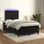 Produktbild 5 för Ramsäng med madrass & LED svart 120x190 cm sammet