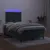 Produktbild 4 för Ramsäng med madrass & LED mörkgrön 120x190 cm sammet