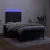 Produktbild 4 för Ramsäng med madrass & LED svart 120x190 cm sammet