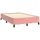 Ramsäng med madrass & LED rosa 120x190 cm sammet