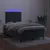 Produktbild 4 för Ramsäng med madrass & LED mörkgrön 120x190 cm sammet