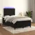 Produktbild 5 för Ramsäng med madrass & LED svart 120x190 cm sammet