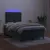 Produktbild 4 för Ramsäng med madrass & LED mörkgrön 120x190 cm sammet
