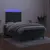 Produktbild 4 för Ramsäng med madrass & LED mörkgrön 120x190 cm sammet