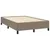 Produktbild 4 för Ramsäng med madrass taupe 120x190 cm tyg
