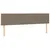 Produktbild 8 för Sängram med huvudgavel taupe 120x190 cm tyg