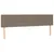 Produktbild 8 för Sängram med huvudgavel taupe 120x190 cm tyg