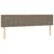 Produktbild 8 för Sängram med huvudgavel taupe 120x190 cm tyg