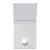 Produktbild 5 för Utomhusvägglampa LED med sensor vit gjuten aluminium