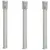 Produktbild 2 för Utomhusgolvlampor 3 st silver 110 cm rostfritt stål