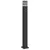 Produktbild 2 för Utomhusgolvlampa med sensor svart 110 cm aluminium