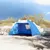 Produktbild 3 för Strandtält 2 personer azurblå snabbrest vattentätt
