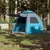 Produktbild 3 för Campingtält 4 personer blå snabbrest