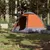 Produktbild 3 för Campingtält 4 personer grå och orange snabbrest