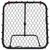 Produktbild 4 för Fotbollsnät med rebounder justerbart svart 84x73x60-80 cm stål