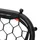 Fotbollsnät med rebounder justerbart svart 84x73x60-80 cm stål