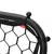 Produktbild 7 för Fotbollsnät med rebounder justerbart svart 84x73x60-80 cm stål