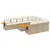 Produktbild 2 för Loungegrupp för trädgården m. dynor 11 delar beige konstrotting