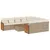 Produktbild 2 för Loungegrupp för trädgården m. dynor 11 delar beige konstrotting
