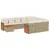 Produktbild 2 för Loungegrupp för trädgården m. dynor 11 delar beige konstrotting