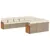 Produktbild 2 för Loungegrupp för trädgården m. dynor 11 delar beige konstrotting