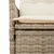 Produktbild 5 för Matgrupp för trädgården med dynor 11 delar beige konstrotting