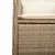Produktbild 5 för Matgrupp för trädgården med dynor 11 delar beige konstrotting