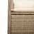Produktbild 6 för Matgrupp för trädgården med dynor 11 delar beige konstrotting