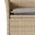 Produktbild 5 för Matgrupp för trädgård med dynor 5 delar beige konstrotting&glas