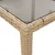 Produktbild 6 för Matgrupp för trädgård med dynor 5 delar beige konstrotting&glas